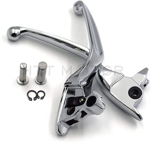 أجزاء HTTMT MT241-026-CD رافعة يد قابض فرامل كروم متوافقة مع موديلات Harley 2008-2013 Touring and Trike 2014-في وقت لاحق FLHR وFLHRC (ليس للنماذج المجهزة بمخلب هيدروليكي) in Kuwait