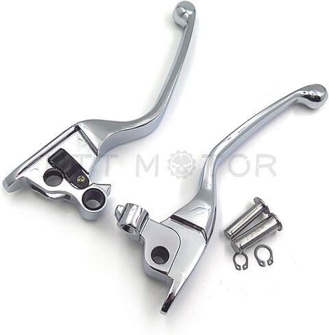 أجزاء HTTMT MT241-026-CD رافعة يد قابض فرامل كروم متوافقة مع موديلات Harley 2008-2013 Touring and Trike 2014-في وقت لاحق FLHR وFLHRC (ليس للنماذج المجهزة بمخلب هيدروليكي) in Kuwait