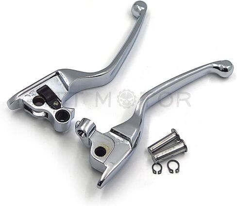أجزاء HTTMT MT241-026-CD رافعة يد قابض فرامل كروم متوافقة مع موديلات Harley 2008-2013 Touring and Trike 2014-في وقت لاحق FLHR وFLHRC (ليس للنماذج المجهزة بمخلب هيدروليكي) in Kuwait