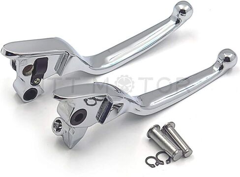 أجزاء HTTMT MT241-026-CD رافعة يد قابض فرامل كروم متوافقة مع موديلات Harley 2008-2013 Touring and Trike 2014-في وقت لاحق FLHR وFLHRC (ليس للنماذج المجهزة بمخلب هيدروليكي) in Kuwait