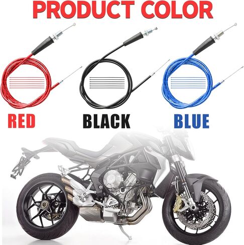 Mini Bike Throttle Cable 50 inch Flexible steel inner core Overlay Color laser film (Red） in Saudi Arabia