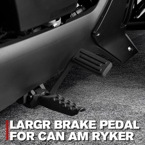 دواسة فرامل أكبر لـ Can Am Ryker 600 900 جميع الموديلات، A & UTV PRO ملحقات مسند قدم الفرامل الممتدة، أسود، قطعة واحدة in Saudi Arabia