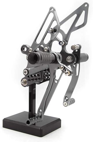 FXCNC CNC Billet Motorcycle Adjustable Rearset Foot Pegs Rear Set Footrests Compatible with Ninja ZX6R ZX636 ZX-6R 636 2009-2020 in Saudi Arabia
