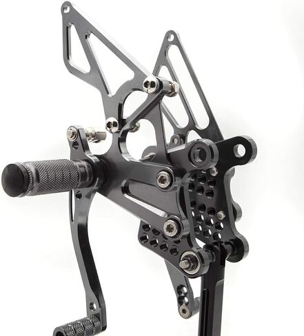 FXCNC CNC Billet Motorcycle Adjustable Rearset Foot Pegs Rear Set Footrests Compatible with Ninja ZX6R ZX636 ZX-6R 636 2009-2020 in Saudi Arabia