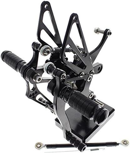 FXCNC CNC 98-03 R1 مجموعة خلفية للدراجة النارية أوتاد قدم مجموعة خلفية مساند قدم قابلة للتعديل بالكامل متوافقة مع YZF R1 1998 1999 2000 2001 2002 2003 in Saudi Arabia