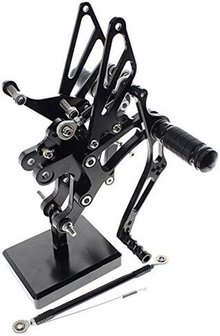 FXCNC CNC 98-03 R1 مجموعة خلفية للدراجة النارية أوتاد قدم مجموعة خلفية مساند قدم قابلة للتعديل بالكامل متوافقة مع YZF R1 1998 1999 2000 2001 2002 2003 in Saudi Arabia