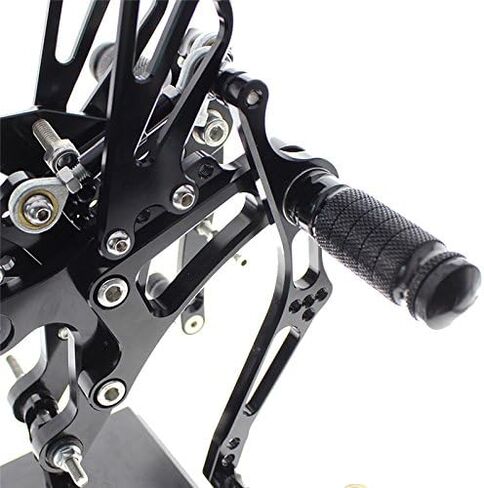 FXCNC CNC 98-03 R1 مجموعة خلفية للدراجة النارية أوتاد قدم مجموعة خلفية مساند قدم قابلة للتعديل بالكامل متوافقة مع YZF R1 1998 1999 2000 2001 2002 2003 in Saudi Arabia