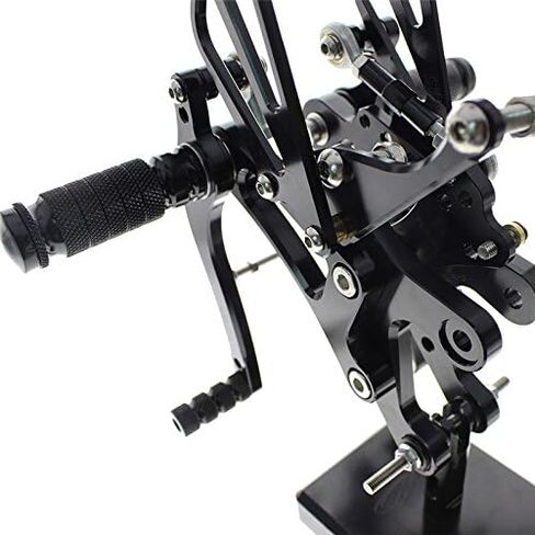 FXCNC CNC 98-03 R1 مجموعة خلفية للدراجة النارية أوتاد قدم مجموعة خلفية مساند قدم قابلة للتعديل بالكامل متوافقة مع YZF R1 1998 1999 2000 2001 2002 2003 in Saudi Arabia