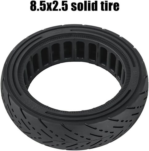 إطار صلب للسكوتر 8.5 بوصة مقاس 8.5 × 2.5 للدراجات البخارية Dualtron Mini & Speedway Leger/Pro، 8.5 × 3 8 1/2 × 2.5 استبدال العجلات الأمامية والخلفية للطرق الوعرة للدراجات الكهربائية (أسود، عبوتان) in Saudi Arabia