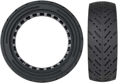إطار صلب للسكوتر 8.5 بوصة مقاس 8.5 × 2.5 للدراجات البخارية Dualtron Mini & Speedway Leger/Pro، 8.5 × 3 8 1/2 × 2.5 استبدال العجلات الأمامية والخلفية للطرق الوعرة للدراجات الكهربائية (أسود، عبوتان) in Saudi Arabia