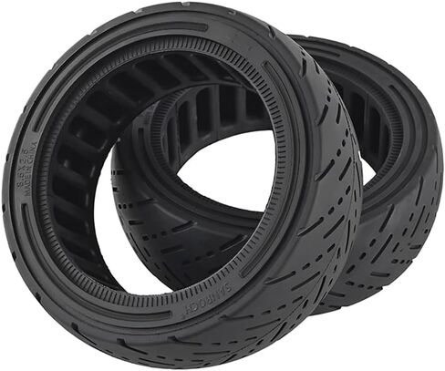 إطار صلب للسكوتر 8.5 بوصة مقاس 8.5 × 2.5 للدراجات البخارية Dualtron Mini & Speedway Leger/Pro، 8.5 × 3 8 1/2 × 2.5 استبدال العجلات الأمامية والخلفية للطرق الوعرة للدراجات الكهربائية (أسود، عبوتان) in Saudi Arabia