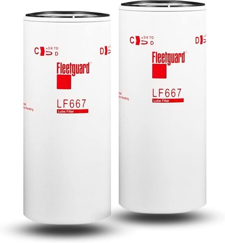 Compatible with Fleet Guard Cummins Oil Lube Filter Filtration Fleetguard Full Flow Spin-Off Filtration LF667 B7600 DN-P553191-1PC in Saudi Arabia