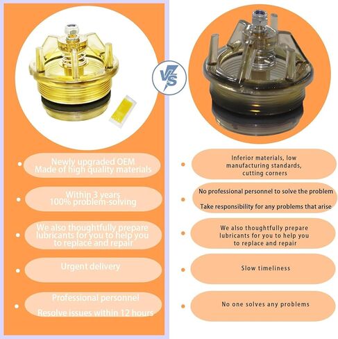 2024 ترقية 905-212 طقم إصلاح غطاء محرك السيارة والقفاز لـ Fengco 765-1 بوصة و1-1/4 بوصة مانع التدفق الخلفي ومجموعة إصلاح قواطع الفراغ ضمان لمدة 3 سنوات in Kuwait