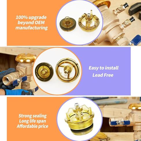 2024 ترقية 905-212 طقم إصلاح غطاء محرك السيارة والقفاز لـ Fengco 765-1 بوصة و1-1/4 بوصة مانع التدفق الخلفي ومجموعة إصلاح قواطع الفراغ ضمان لمدة 3 سنوات in Kuwait