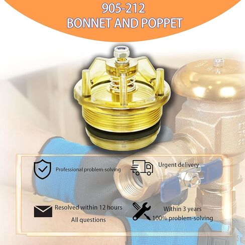 2024 ترقية 905-212 طقم إصلاح غطاء محرك السيارة والقفاز لـ Fengco 765-1 بوصة و1-1/4 بوصة مانع التدفق الخلفي ومجموعة إصلاح قواطع الفراغ ضمان لمدة 3 سنوات in Kuwait