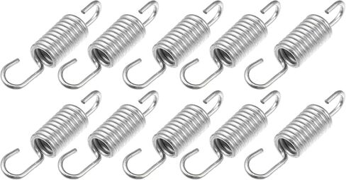X AUTOHAUX 2pcs 6cm Length Silver Tone Plated Steel Motorcycle Brake Pedal Return Spring for Suzuki in Saudi Arabia