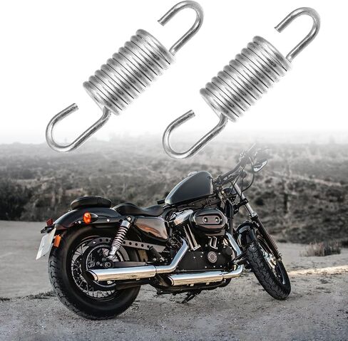 X AUTOHAUX 2pcs 6cm Length Silver Tone Plated Steel Motorcycle Brake Pedal Return Spring for Suzuki in Saudi Arabia