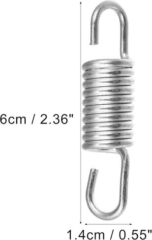 X AUTOHAUX 2pcs 6cm Length Silver Tone Plated Steel Motorcycle Brake Pedal Return Spring for Suzuki in Saudi Arabia