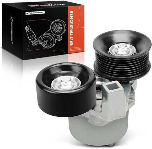 A-Premium Belt Tensioner Assembly with Pulley Compatible with Ford Excursion 2000-2003, F-250 F-350 Super Duty, E-350 E-450 Super Duty 1999-2003, Replace# F8UZ6B209CA, F8TE6B209BD in Saudi Arabia