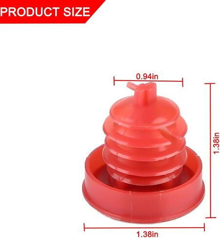 2PCS Car Hydraulic Power Steering Pump Reservoir Cap Plug Cover, Automotive Reservoir Cap Plug Cover, Compatible with MDX, RDX, RL, RSX, TL, TSX, CR-V and More, Universal Fit in Saudi Arabia