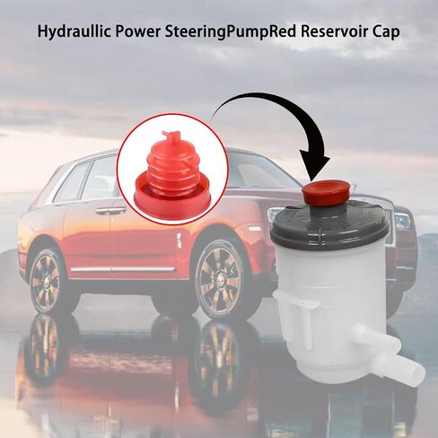 2PCS Car Hydraulic Power Steering Pump Reservoir Cap Plug Cover, Automotive Reservoir Cap Plug Cover, Compatible with MDX, RDX, RL, RSX, TL, TSX, CR-V and More, Universal Fit in Saudi Arabia