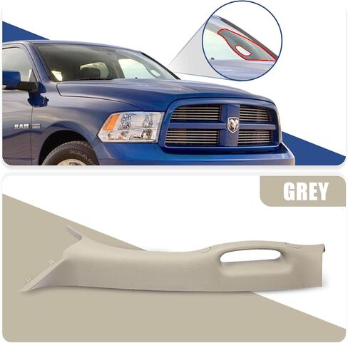 A-Pillar Trim Interior Handle and Single Gauge Pod (Left-Driver Side) Fit for Dodge Ram 1500 2500 3500 4500 5500 2006-2010 SRT-10 A Pillar with Handle ZL39BD1AA,ZL39BD1AB in Saudi Arabia