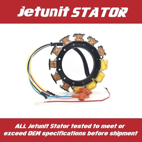 Stator For Mercury 174-5456-16 Outboard 135,150,175,200,220,250,275 HP 398-5454A35 5454A32 16-Amp 2 Stroke 6-Cylinder 1981-1993 black max in Saudi Arabia