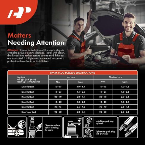 شمعات إشعال إيريديوم وبلاتينيوم ممتازة متوافقة مع فورد F-150، إكسبلورر، موستانج، توروس، E-150، رينجر، فريستار ولينكولن كونتيننتال ولاند روفر LR3 ومازدا B4000 وميركوري، عبوة من 6 قطع in Kuwait