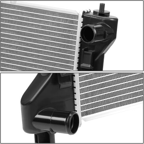 مشعاع أساسي من الألومنيوم بالكامل من DNA Motoring OEM-RA-2215 OE متوافق مع 98-04 Frontier/Xterra AT، 27-1/16 بوصة عرض × 17-1/2 × 1 بوصة عمق، -3/8 بوصة مدخل، 1-3 /8" مخرج in Saudi Arabia