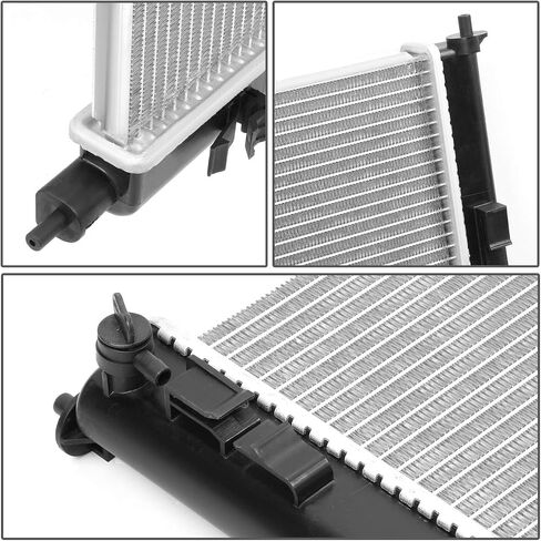 مشعاع أساسي من الألومنيوم بالكامل من DNA Motoring OEM-RA-2215 OE متوافق مع 98-04 Frontier/Xterra AT، 27-1/16 بوصة عرض × 17-1/2 × 1 بوصة عمق، -3/8 بوصة مدخل، 1-3 /8" مخرج in Saudi Arabia