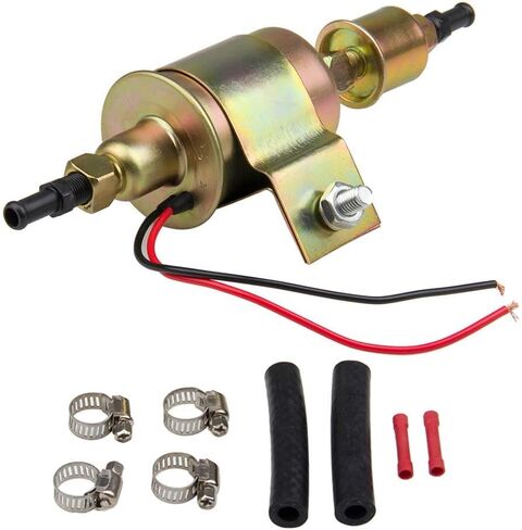 مضخة وقود كهربائية عالمية 12 فولت من CarBole 5-9 PSI 30GPH مضخة نقل وقود البنزين والديزل لمحرك المكربن ​​E8012S E8016S EP12S FD0002 (ذهبي) in Kuwait