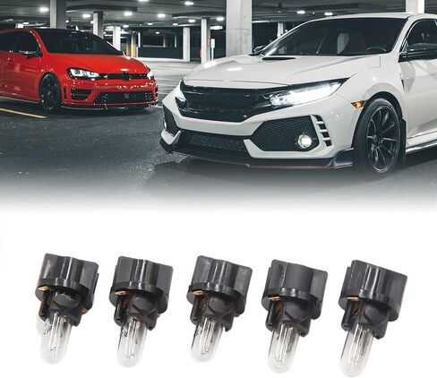 uxcell 5pcs DC 12V T5-V2 Amber Dashboard Indicator Signal Light for Car Internal in Saudi Arabia