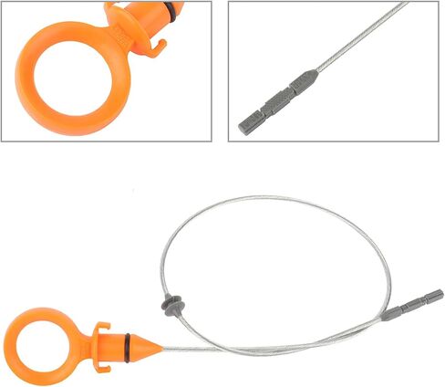 SCITOO 07K115611M 917404 Engine Dipstick for V.w Beetle 2006-2010 2012-2013,for V.w Golf 2010-2013,for V.w Jetta 2005-2013,for V.w Passat 2012-2013,for V.w Rabbit 2006-2009 in Saudi Arabia