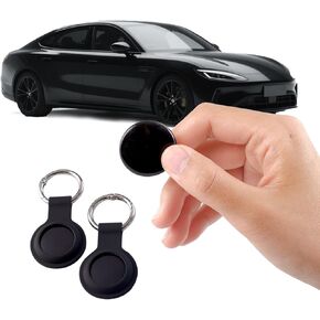 2 Pack GPS Tracker and 2 Keychains for Vehicles Work with Find My (iOS Only) Real Time Hidden Mini Car Locator Tracking Global Coverage Device No Monthly Fee or Subscription No SIM Card Required in Saudi Arabia