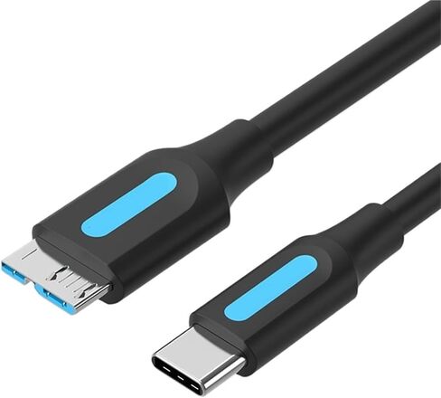 USB 3.0 Type C to Micro B Cable Connector for SSD HDD External Hard Drive Disk PC Micro B Cable 1m(0.5m) in Saudi Arabia