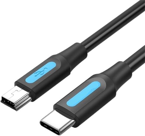 1PCS USB C إلى MINI USB Cable Type C محول C للكاميرا الرقمية MP3 مشغل HDD Type-C إلى كابل USB صغير 1.5 م 2M (1.5M) in Saudi Arabia