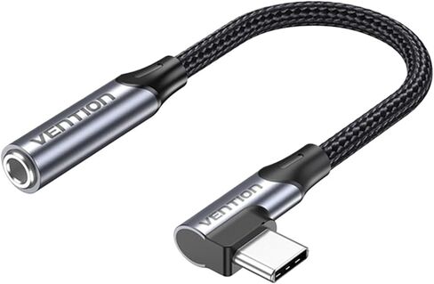 النوع C إلى 3.5 جاك أذن USB-C النوع C إلى 3.5 مم سماعة رأس AUX AUX Cable (BGLHA رمادي) in Saudi Arabia
