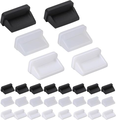 30 Pcs USB A Type Female Port Cover Caps, Silicone Anti Dust Cover Charging Port Covers for USB A Female Interface Easy to Install in Saudi Arabia