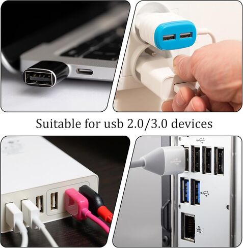 30 Pcs USB A Type Female Port Cover Caps, Silicone Anti Dust Cover Charging Port Covers for USB A Female Interface Easy to Install in Saudi Arabia