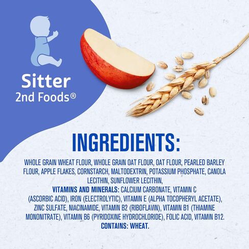 Gerber Baby Cereal, 2nd Foods, Multigrain Apple, Baby Food, 8 oz (Pack of 6) in Saudi Arabia