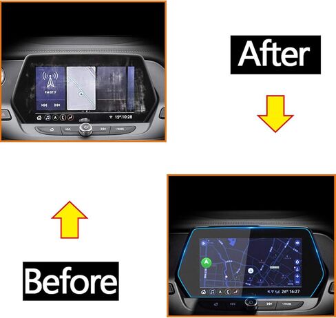 Moonlinks Blazer Screen Protector Compatible with Chevy Blazer 2019 2020 2021 2022,High Definition 9H Hardness Anti Glare Scratch Fingerprint Tempered Glass Touch Navigation Screen Protector (8 inch) in Saudi Arabia