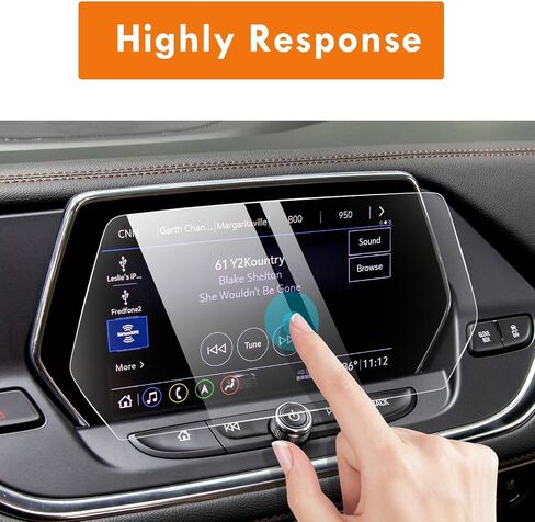 Moonlinks Blazer Screen Protector Compatible with Chevy Blazer 2019 2020 2021 2022,High Definition 9H Hardness Anti Glare Scratch Fingerprint Tempered Glass Touch Navigation Screen Protector (8 inch) in Saudi Arabia