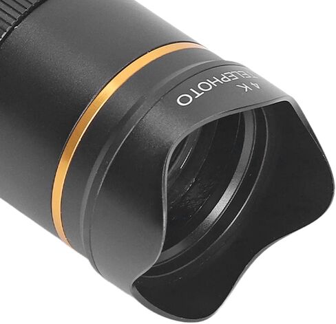 Cell Phone Camera Lens Kit, Universal 32x Telephoto Lens, Portable 32X Mobile Phone Zoom Lens Clip On Double Adjustment HD Mobile Phone Telescope Len for Most Smartphone (Black) in Saudi Arabia