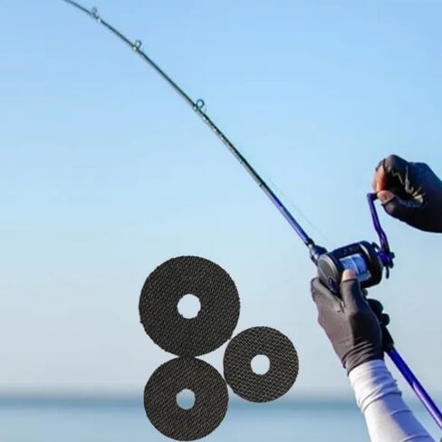 6pcs Carbon Fiber Drag Washers for 4000 5000 6000 Series Reels - Smooth Saltwater Fishing Gear in Kuwait
