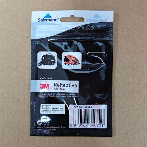 Salzmann 3M Reflective Stickers - Soft Stickers for Backpacks, Bikes, Helmets, prams, etc. - Made with 3M Reflective Material in Kuwait
