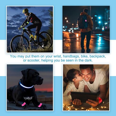 PATIKIL Reflective Slap Bands, Reflector Band Snap Bracelet Armbands High Visibility Safety Reflectors Wrist Strap Strips for Night Jogging Cycling Running in Saudi Arabia