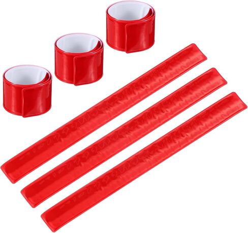 PATIKIL Reflective Slap Bands, Reflector Band Snap Bracelet Armbands High Visibility Safety Reflectors Wrist Strap Strips for Night Jogging Cycling Running in Saudi Arabia