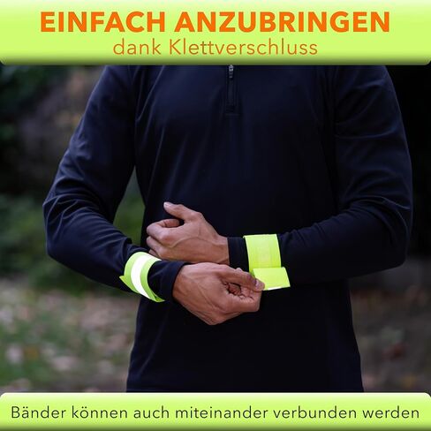 Reflective Elastic Safety Wristbands for - Adjustable High-Visibility Armbands for Jogging, Cycling, Night Running in Saudi Arabia
