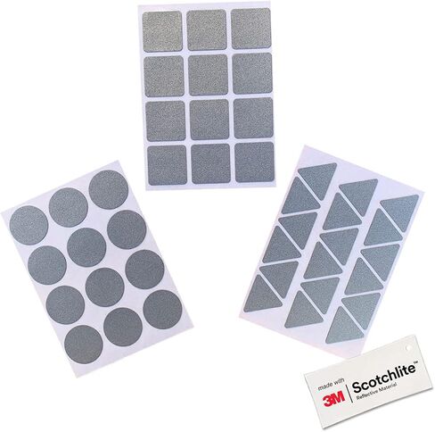 Salzmann 3M Reflective Stickers - Soft Stickers for Backpacks, Bikes, Helmets, prams, etc. - Made with 3M Reflective Material in Kuwait