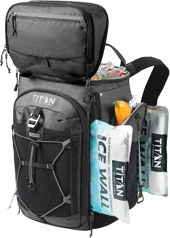 26 CANS Titan by Arctic-Zone Super Foam and Leak Proof Backpack Cooler - Black in Saudi Arabia